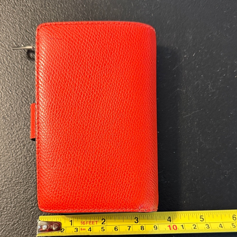 Coach Orange Leather Wallet - Picture 2 of 6